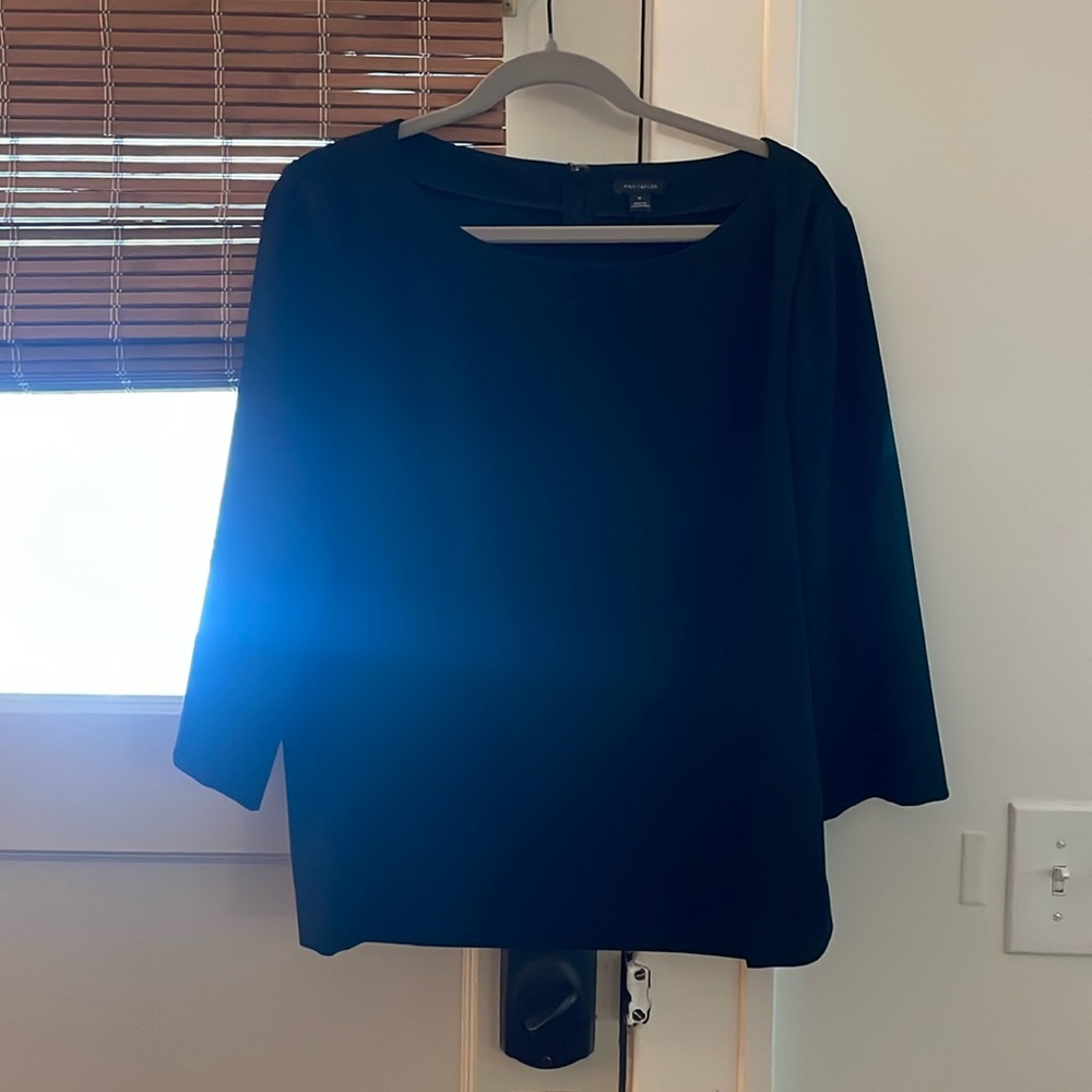 Ann Taylor black shirt 3/4 sleeve